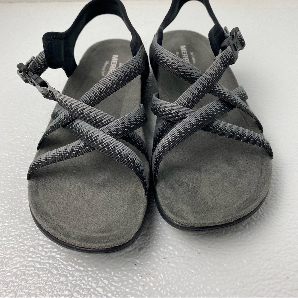 NEW MERRELL District Muri Lattice Sandals Womens Black Gray 5 - Picture 4 of 7